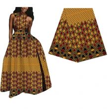 6 ярдов Хлопок африканская нигерийская настоящая восковая ткань для женщин платье новая ткань с батиком ткань Анкара голландская настоящая восковая ткань