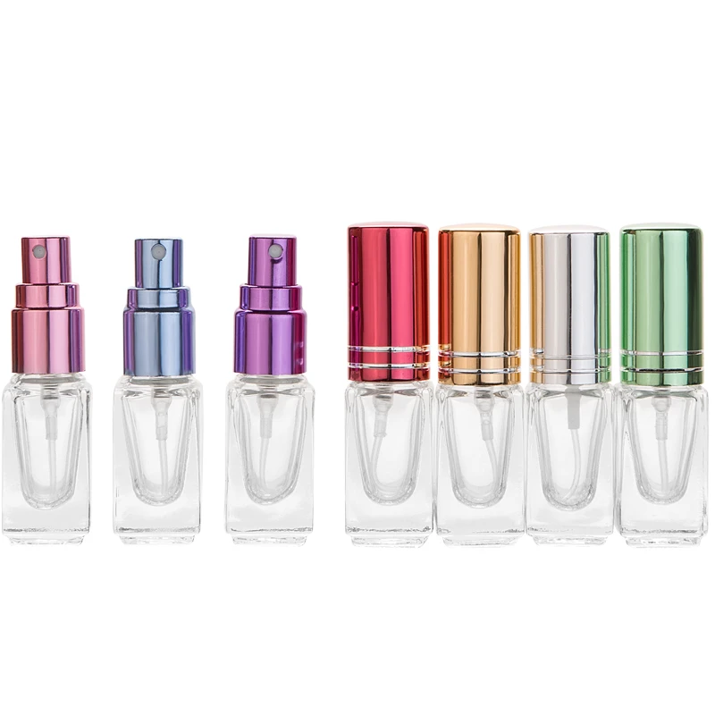 Высококачественный портативный цветной мини флакон для духов стеклянный