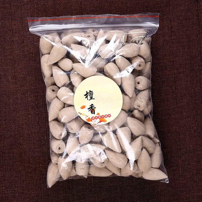 Approx300pcs/сумка Натуральные Индийские благовония Reflux башня для благовоний дым Жасмин пирамидки Благовоний Роза обратного потока сандалового дерева сосуд для благовоний - Аромат: sandalwood scent