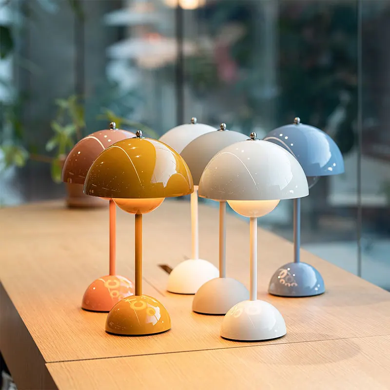 LED desk lamp dimmable USB charging smart touch switch bedside lamps creative table light Flowerpot VP9 Portable Table Lamp | Освещение