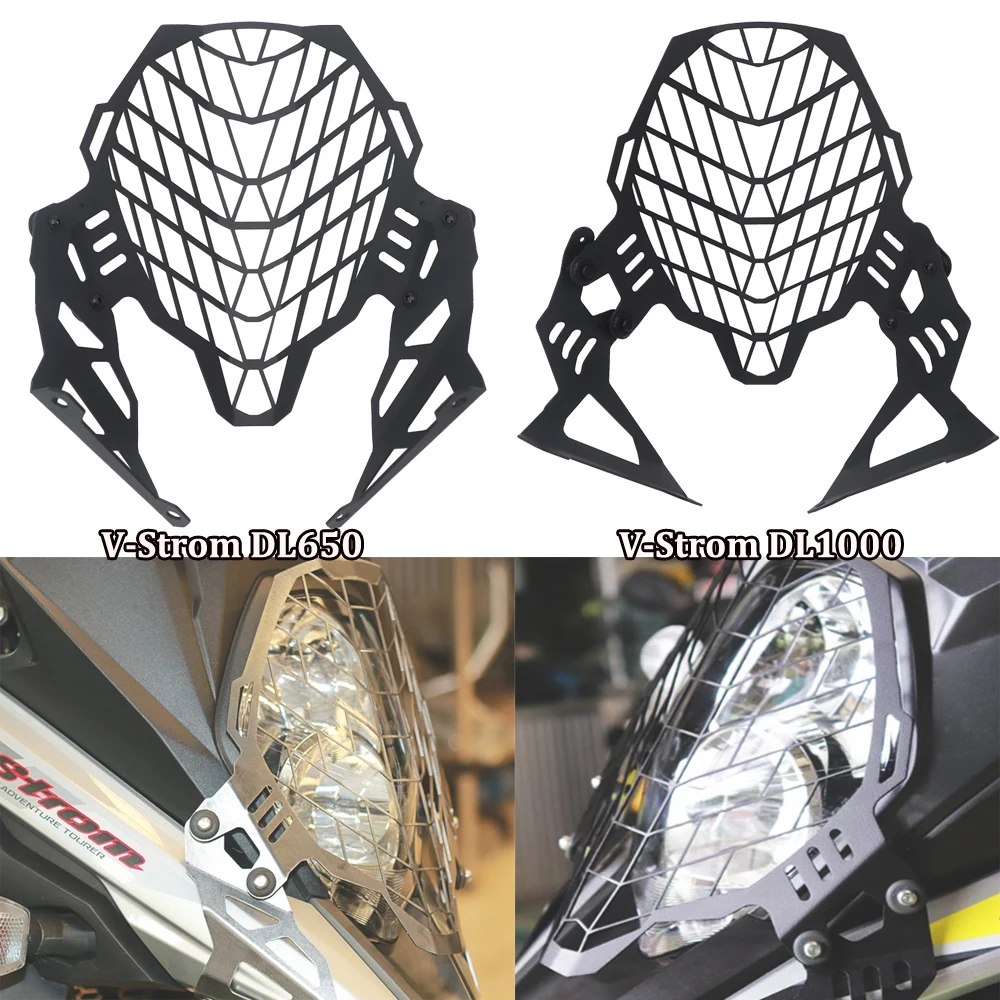 

For SUZUKI DL650 DL1000 V-Strom DL 650 1000 Vstrom 650 2017-2019 Motorcycle Headlight Protector Grille Guard Cover Motor Parts