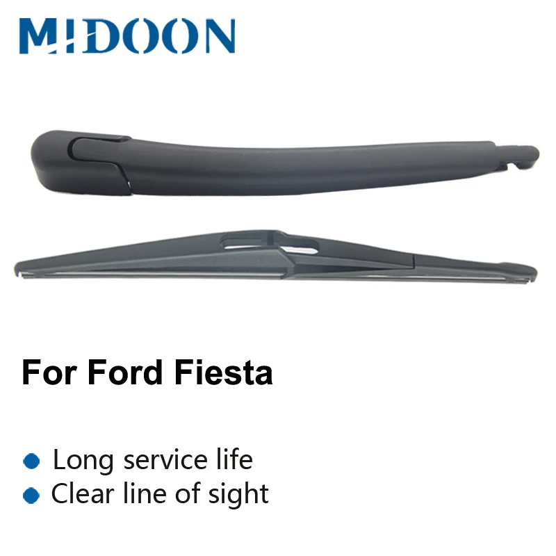 MIDOON стеклоочистителя 1" заднего стеклоочистителя и рычаг Набор для Ford Fiesta 6 7 2008- лобовое стекло ветрового стекла заднего стекла