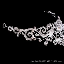 Высший сорт невесты большая корона европейский стиль барокко Свадебные принцессы аксессуары для волос Ретро Роскошный Полный кристаллов невесты головной убор