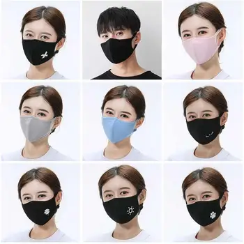 

Masks women winter dustproof breathable cotton windproof women fashion personality men and women models washable masks
