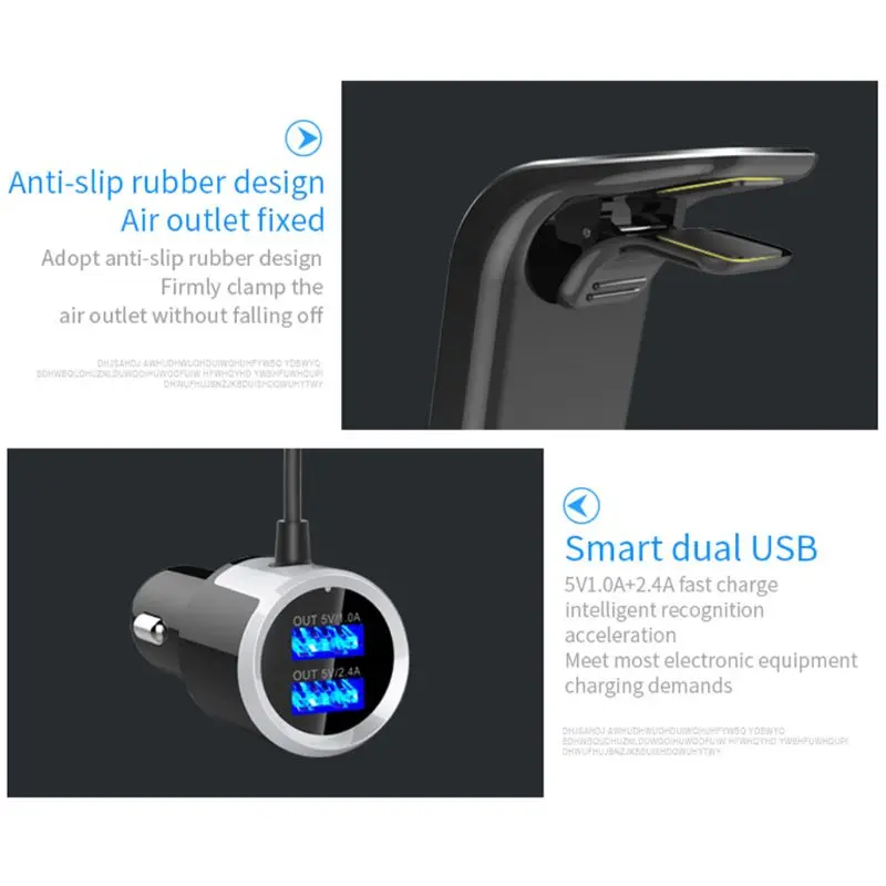 BC39 Bluetooth FM передатчики автомобильный беспроводной радио адаптер AUX MP3 плеер Hands-free FM модулятор двойной USB зарядное устройство FM передатчики