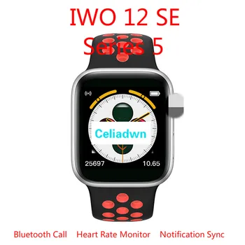 

Series 5 IWO 12 SE smart watch Heart Rate Blood Pressure Bluetooth call Music Notification Waterproof smartwatch pk IWO 11 13
