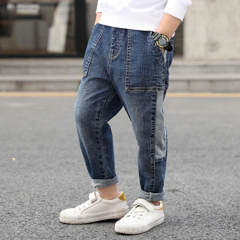 IENENS Capretti Jeans Dei Ragazzi Pantaloni Larghi del Denim Abbigliamento  Per Bambini del Ragazzo di Modo Casual Bowboy Pantaloni Lunghi 5 13Y|Jeans|  - AliExpress