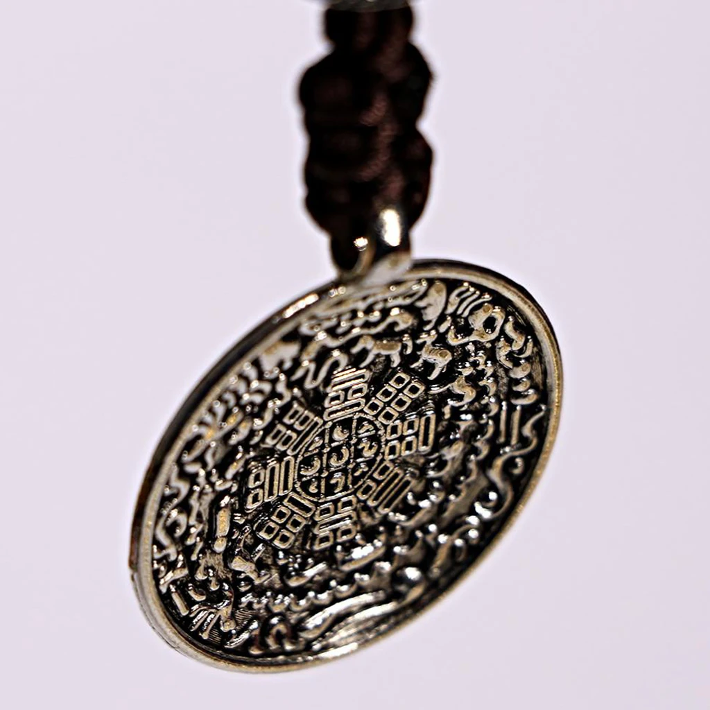 Tibetan Shamans Buddhism Eight-Trigrams Mirror Amulet Pendant M
