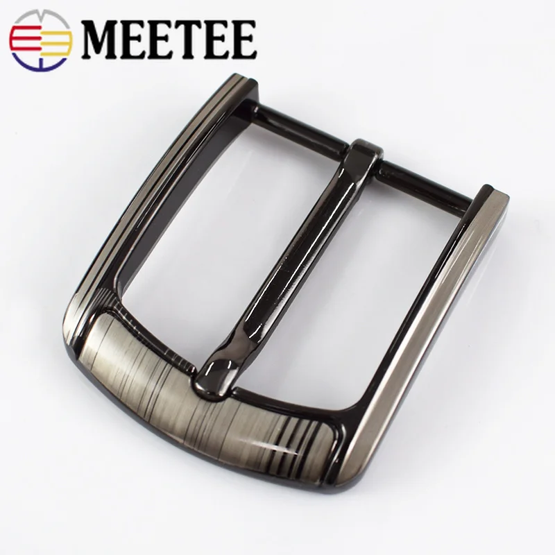 Meetee 1pc/2Pcs 40mm Belt Pin Buckles Men Metal Fashion Jeans Leather Buckle Head for 37-39mm Belts DIY Hardware Accessories | Дом и сад