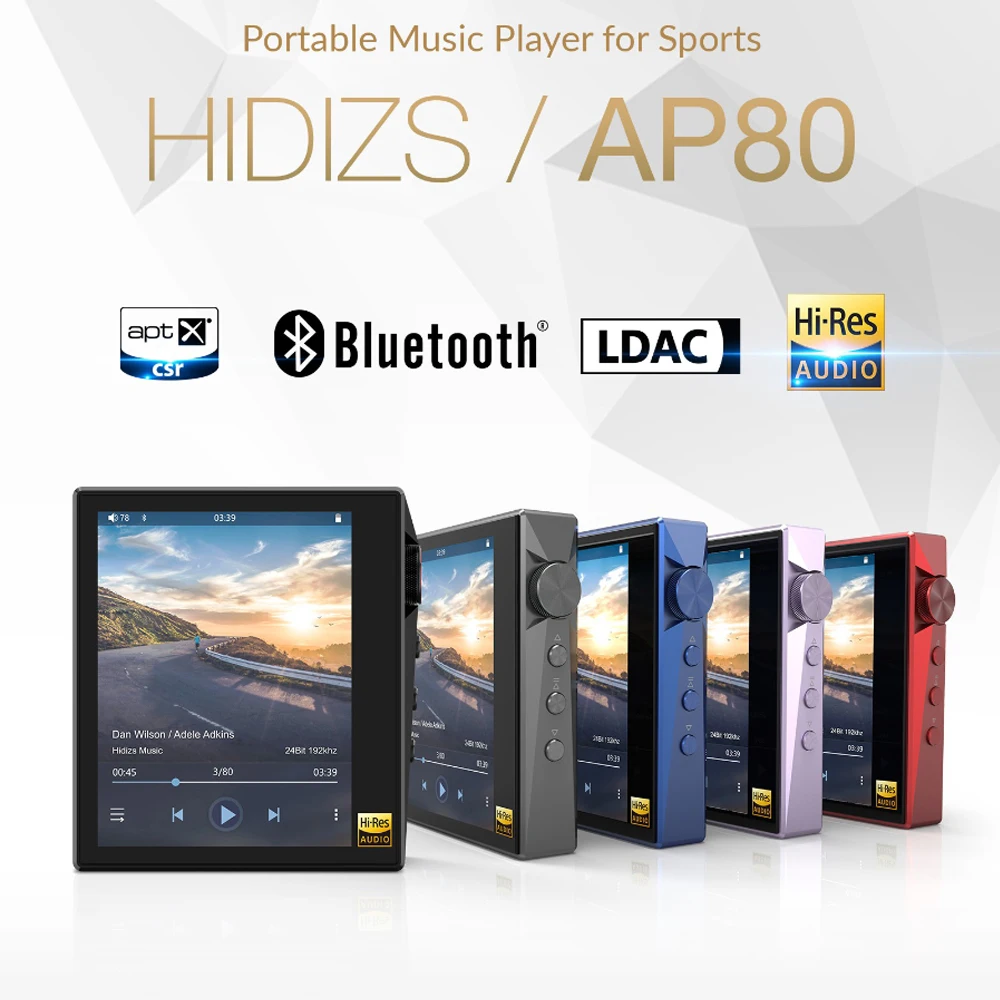 Mp3 плееры Hidizs AP80 Hi Res Bluetooth HIFI Music ES9218P LDAC USB DAC DSD 64/128 FM Radio HibyLink FLAC DAP|MP3-плееры| |