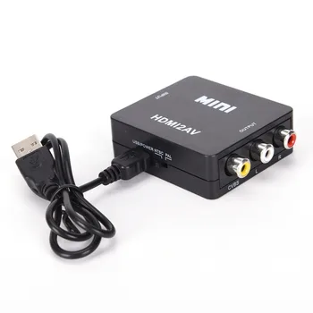 

Mini AV To HDMI Video Converter Box AV2HDMI RCA AV HDMI CVBS To HDMI Adapter For HDTV TV VHS VCR DVD NTSC And PAL Two TV Format