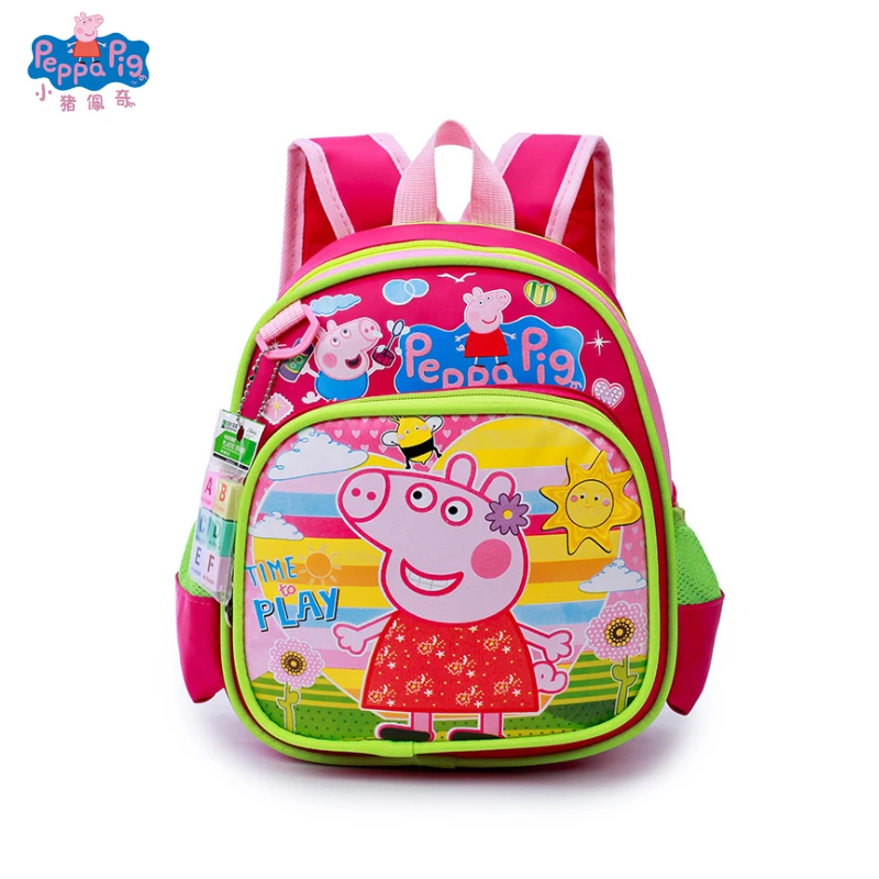 Детская Повседневная сумка PEPPA PIG, рисунок из мультфильма Джордж Пегги, рюкзак для детского сада, для мальчиков и девочек, парусиновая сумка с принтом, игрушка в подарок
