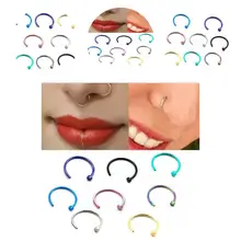 

8 Pcs/Set Lip Ring Great Accessory Individual Exquisite Nose Lip Clip for Gift Nose Ring Non Piercing Nose Clips