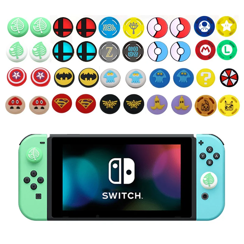 4 шт. силиконовые аналоговый джойстик захваты для Nintendo Switch JoyCon контроллер с