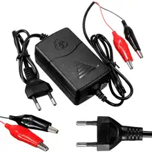 12V 1.25A штепсельная вилка европейского стандарта компактной Батарея герметичные свинцово-кислотные Перезаряжаемые автоматический Батарея Зарядное устройство в автомобиль грузовик мотоцикл