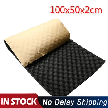 

100x50x2cm Car Sound Insulation Cotton Deadening Dampening Foam KTV Sound Deadener Subwoofer Mat Anti-noise High Quality