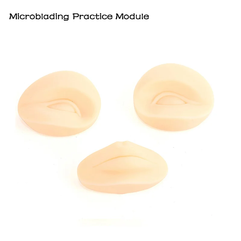ABVP New Tattoo Practice Fake Skin Head Professional Tattoo Practice Silicone 3D Practice Skin Mannequin Cosmetic
