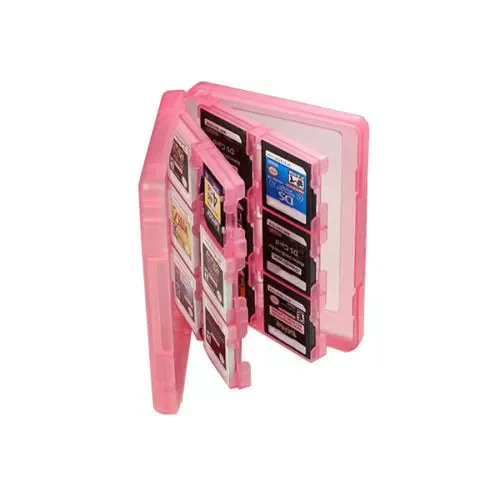 

28-in-1 Pink Protective Memory Card Cartridge Storage Case Holder Box for Nintendo NDS NDSI NDSILL 2DS 3DS NEW 3DS 3DSXL NEW 3DS