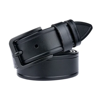 

Designers Genuine Leather Belt for Men Leather Business Casual All Black Belts Jeans Strap Cowboy Waistband ZLB130