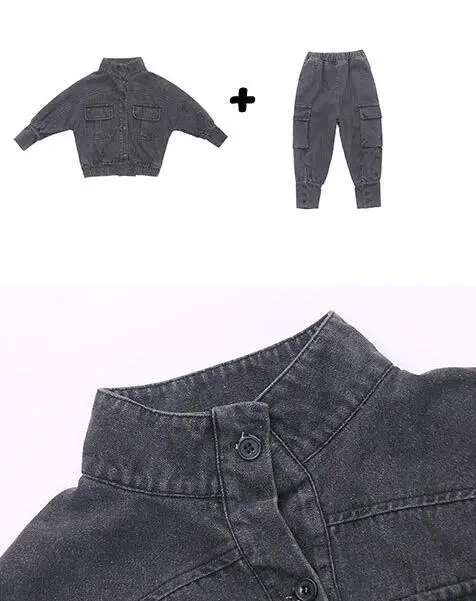Джинсовые комплекты для девочек зимняя утепленная куртка и джинсы комплекты из 2 предметов эксклюзивная детская одежда повседневная одежда для девочек 6, 8, 10, 12 лет