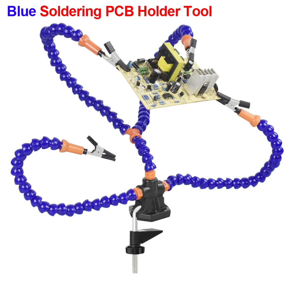 soldering stations NEWACALOX Multi Soldering Helping Hand Tool Table Clip Third Hand Soldering Stand Welding PCB Holder Flexible Arm Soldering Tool hot stapler plastic repair Welding Equipment