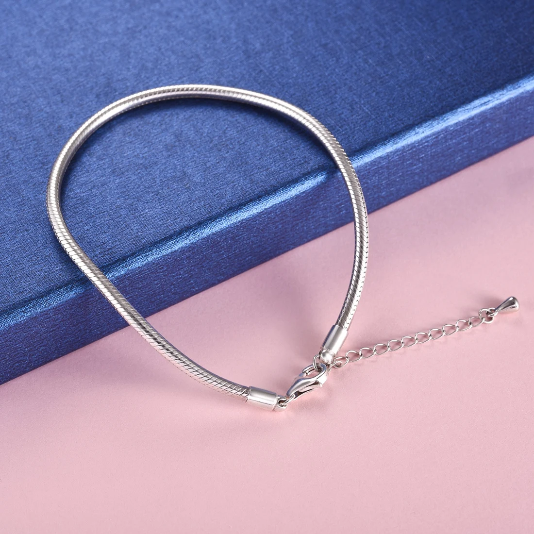 Koop DARALAN 925 Zilveren Snake Chain Link Armband Fit Pandora Charme Merk Armband Voor Vrouwen DIY Sieraden Maken 17 20 cm Hoge Kwaliteit