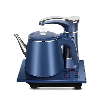 Автоматический Электрический чайник 0.8l из нержавеющей стали, безопасный автоматический дозатор воды, насосная печь для семьи - Цвет: upgrade model blue