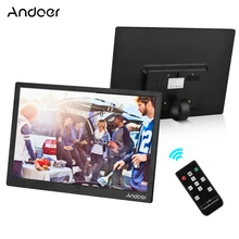 Andoer 15,4 дюймов 1280*800 разрешение светодиодный цифровая фоторамка фотоальбом 1080P HD видео воспроизведение в подарок