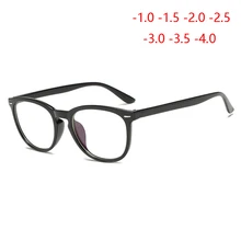 1,56 Асферические рецептурные линзы очки женские прозрачные линзы овальные заклепки готовые близорукость очки для мужчин 0-0,5-0,75-1,0 до-4,0