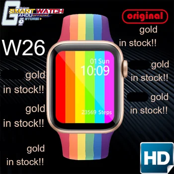 

Smart Watch W26 Watch Serie 6 iwo W26 Bluetooth Call for IOS Oppo Huawei Watch Fit Heart Rate PK Amazfit Bip Iwo W46