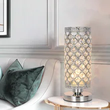 LukLoy скандинавские хрустальные настольные лампы для гостиной декоративная настольная лампа светодиодный креативная прикроватная лампа кристаллы для столовой настольная лампа для спальни