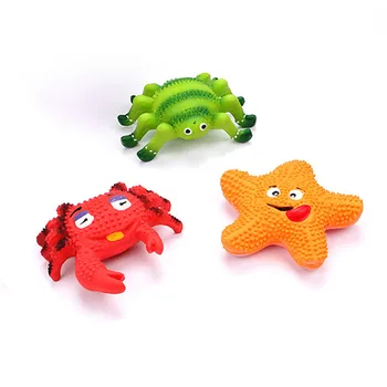 

Pet dog pet toys Squeak latex crab chew crabs sea star spiders supplies