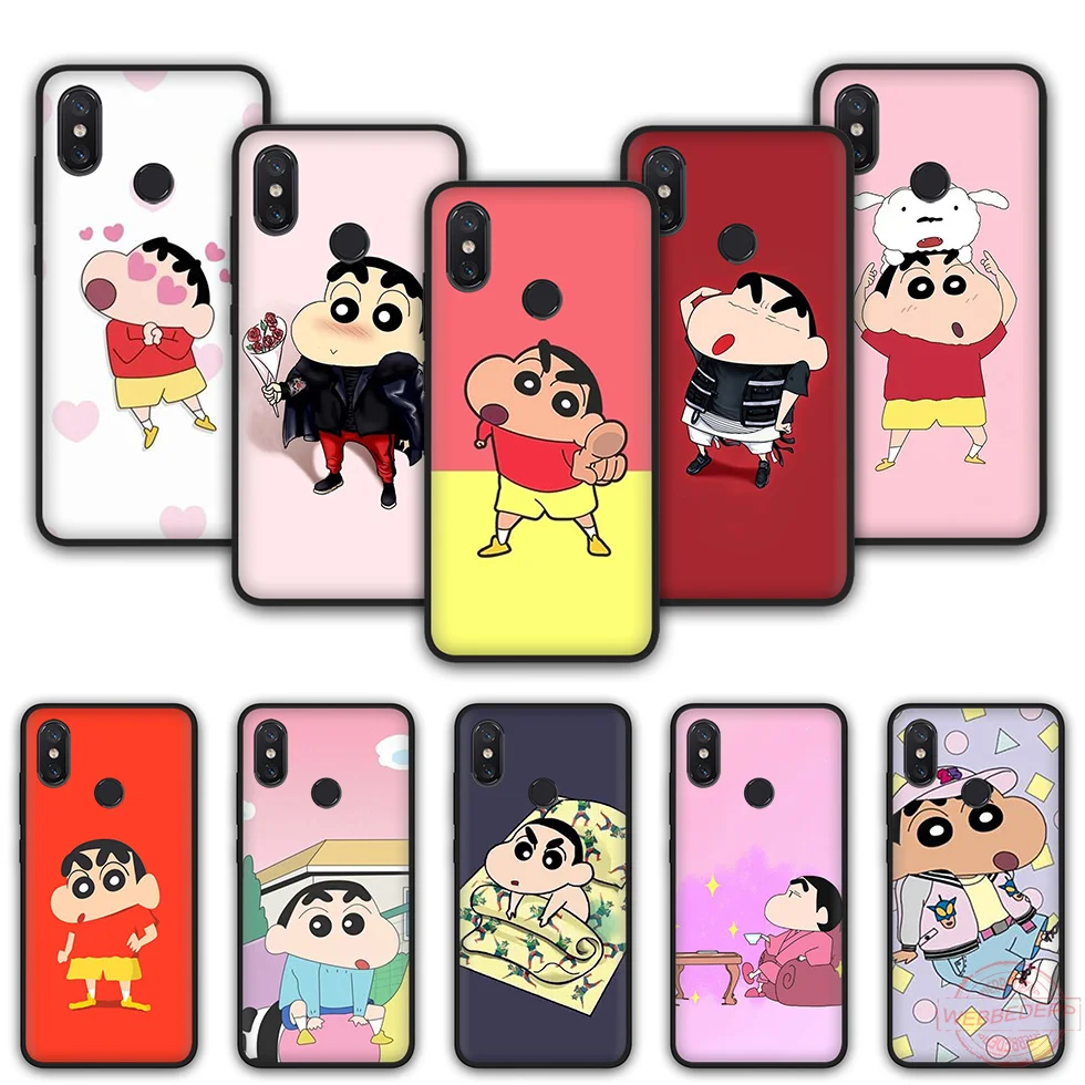 WEBBEDEPP Cartoon Crayon Shin-chan Fashion Soft Silicone Phone Case for Xiaomi Mi 6 8 A2 Lite A1 F1 9 MAX 3 SE |