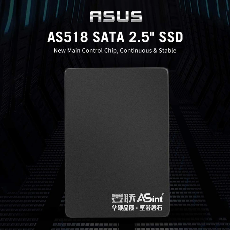 ASint SSD 1 ТБ SATA3 SSD 2,5 дюймов AS518 твердотельный накопитель для настольных ПК 7 мм