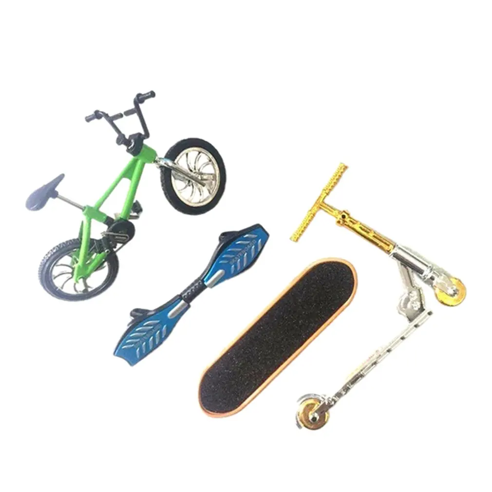 Details about   Mini Finger Skateboarding Fingerboard BMX Bicycle Set Fun Skate Boards MiniBikes 