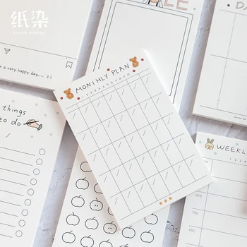 

50Pcs\DIY creative cute retro personality fun can tear Post-it notes message student stationery office supplies notebook