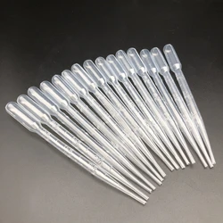 100pcs lab 0.2ml 0.5ml 1ml 2ml 3ml plastic transfering dropper pasteur pipette for school experiment beauty care DIY