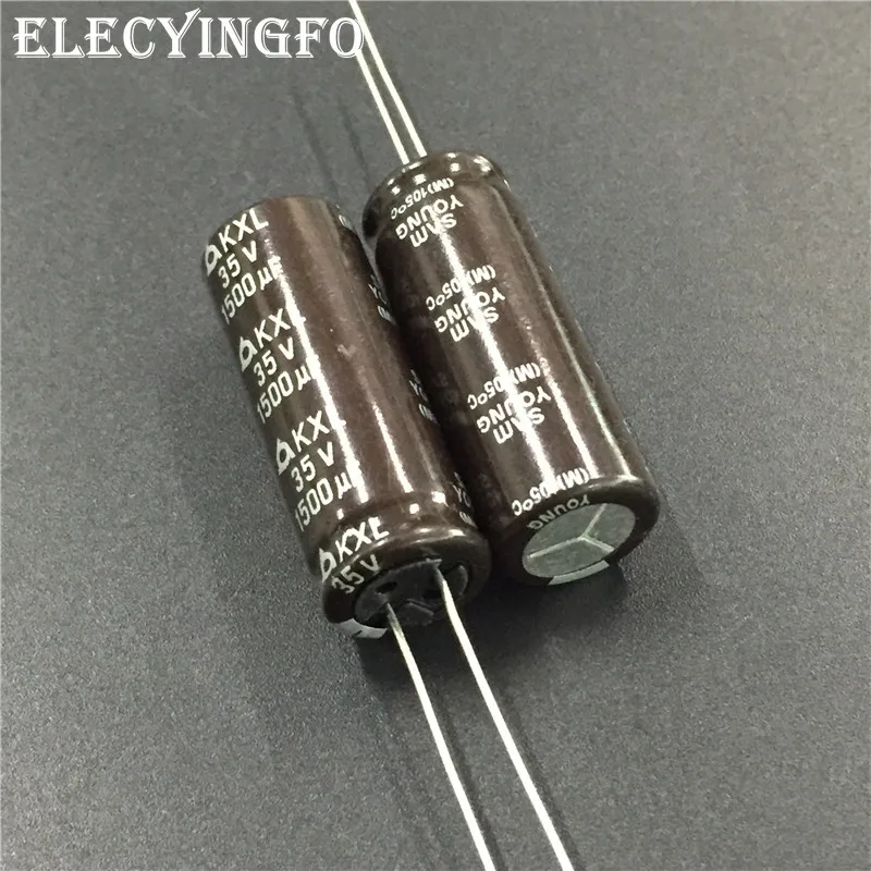 10 шт./100 шт. 1500 мкФ 35V1500UF самйоунг KXL серии 12 5x33 мм низкое сопротивление долгий срок