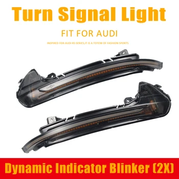 

LED Dynamic Turn Signal Light Flasher Flowing Water Blinker Flashing Light For Audi A6 RS6 S6 C7 C7.5 4G 2012 2013 2014 -2018