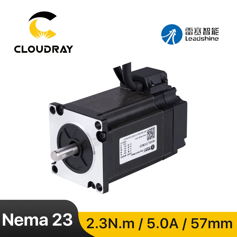 Motor Deslizante do Leadshine-nema 23 com Codificador para a Máquina do Cnc Laço Fechado Motor Deslizante Servo Fácil 57cme23 2.3n.m 5.0a