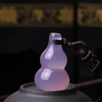 

fine jewelry handmade jewelry natural pink Jade pieces bare stone original accessories hulu pendant