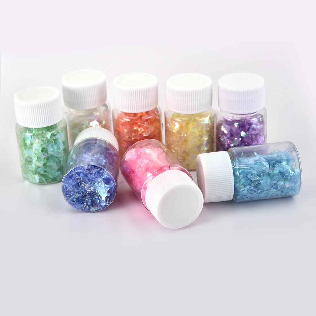 15ml Dazzling Broken Sugar Shell Pieces Flashing UV Material Epoxy Jewelry Filling For Resin DIY Jewelry Making photo