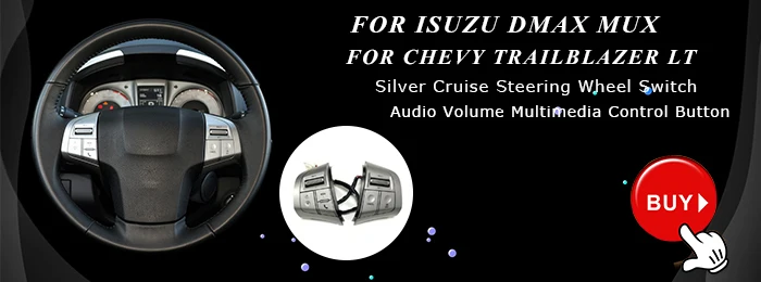 Isuzu silver steering button