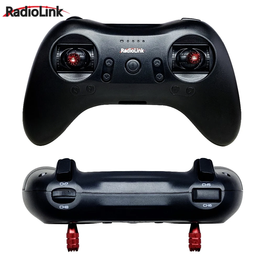 

Hot Radiolink T8S 8CH Mini RC Transmitter and R8FM Mini Receiver 2.4G Radio Handle Gamepad Controller for Fixed Wing/Drone/Car/B
