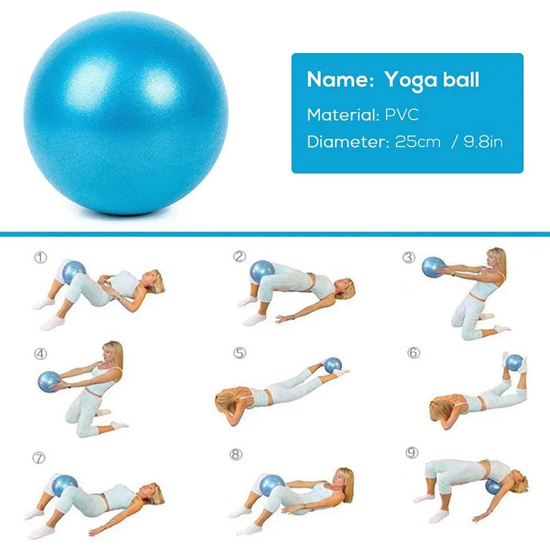 Fitness Yoga Ball Training Exercise Gymnastic Pilates Balance Gym Home Trainer Crossfit Core Ball Anti Stress Fitball 25cm
