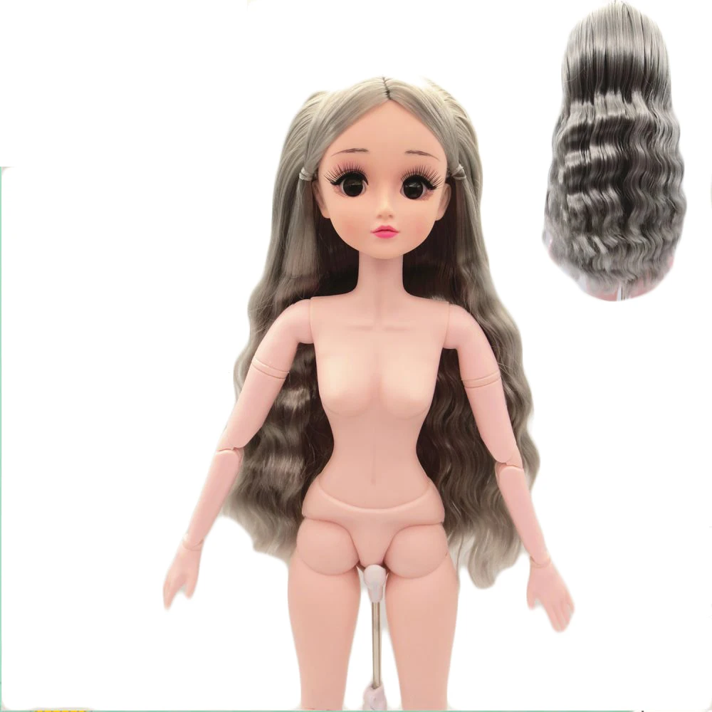 60 см BJD куклы 17 шаровые шарнирные DIY обнаженное тело с 3D глазами голова игрушки для