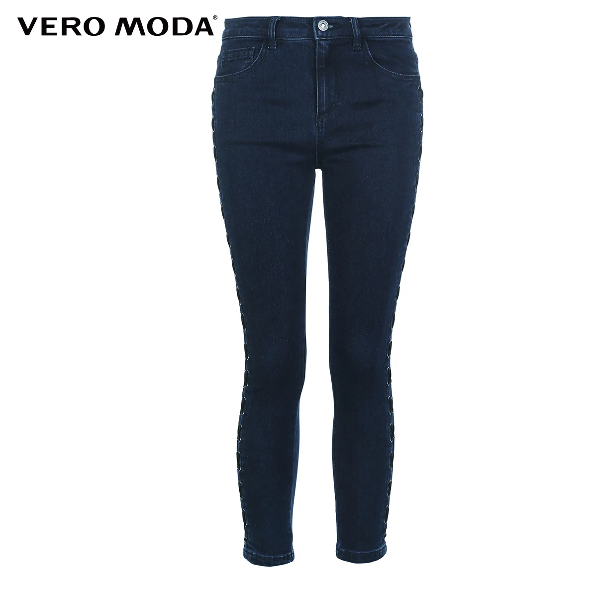 Vero Moda Новое поступление женские джинсы капри со средней талией на шнуровке | 31836I505