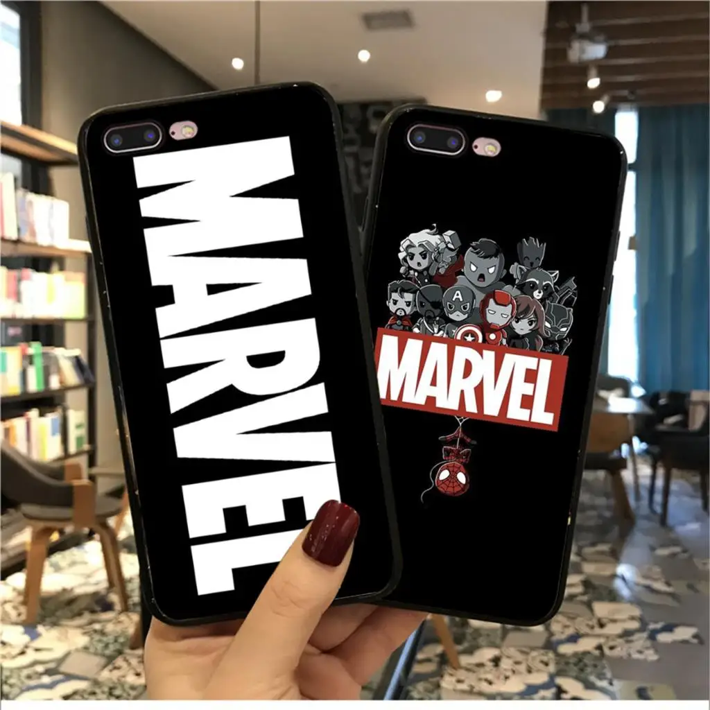 Yinuoda Дэдпул Железный человек Марвел Мстители мягкий чехол для телефона iPhone 5 5Sx 6 7