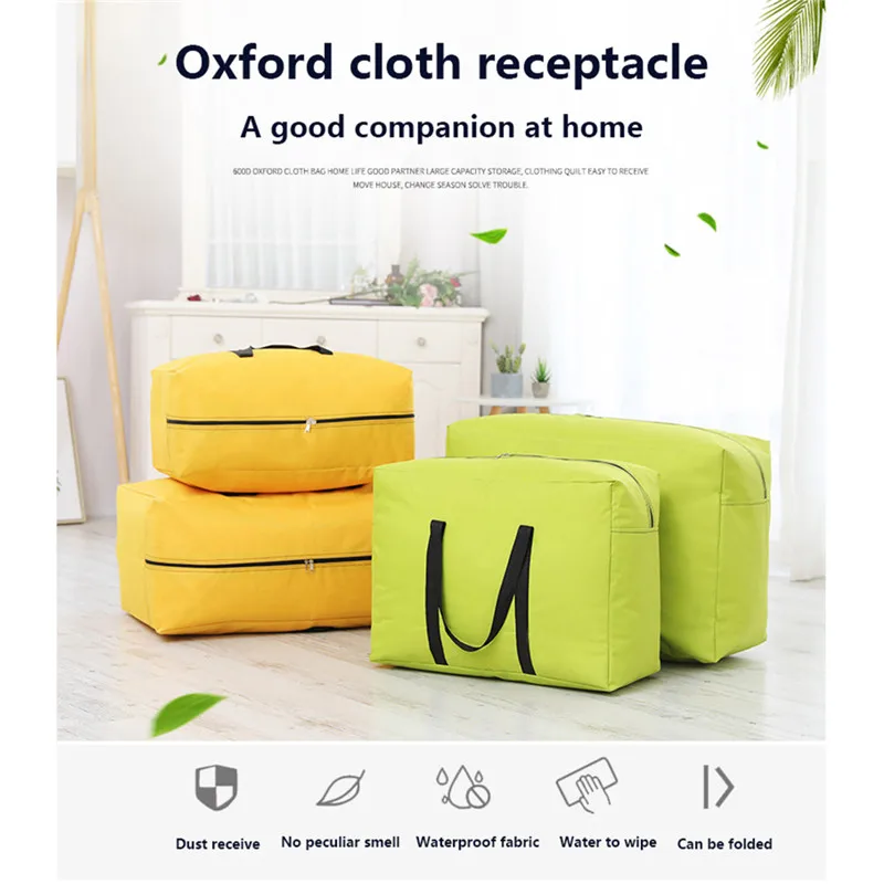 Quilt Storage Bag Home Clothes Quilt Pillow Blanket Storage Bag Travel Luggage Large Capacity Organizer Dampproof Sorting Bag