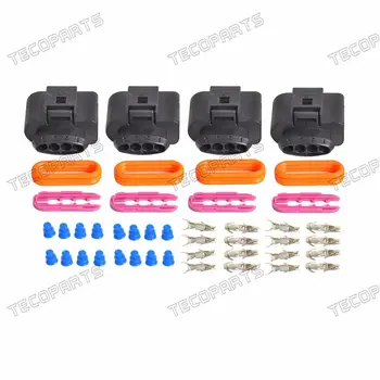 

New 4pcs Car Ignition Coil Connector Repair Kit For Audi A4 A6 A8 For VW For GOLF For Jetta For Passat For Transporter